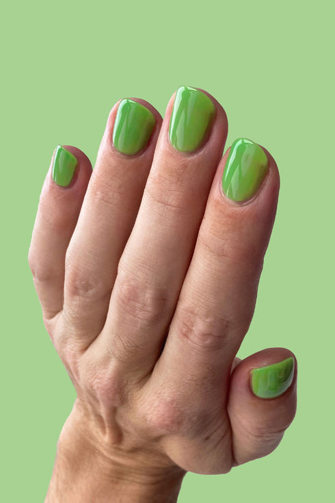 LIME JELLY NAIL POLISH